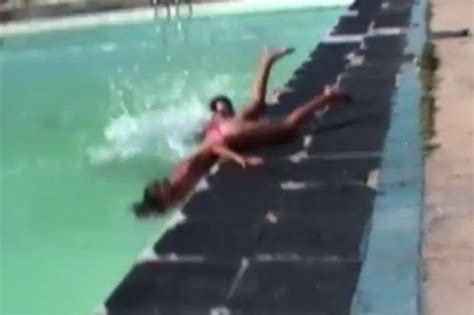 WATCH Prankster Goes To Toss Bikini Babe Into Pool But It Doesn T Go