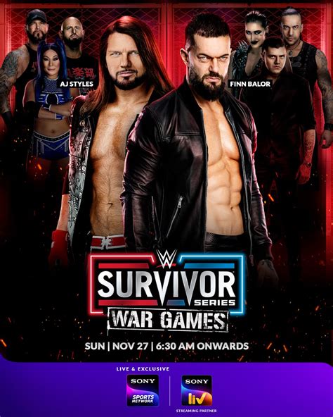 Wwe Survivor Series Wargames 2022 Broadcast On Sony Sports Ten 1 Sony