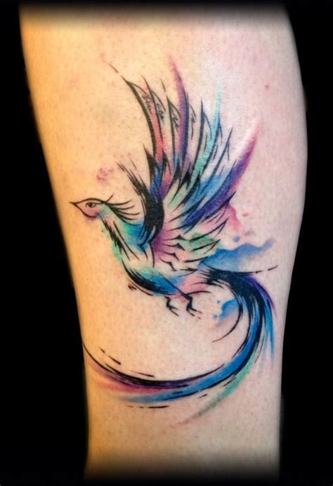 Phoenix Watercolor Tattoo Images