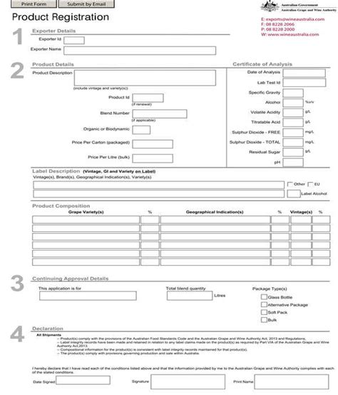 Free 5 Product Registration Forms In Pdf