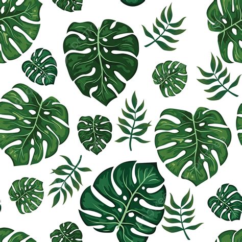Monstera Leaf Pattern Background Pattern Jungle Background