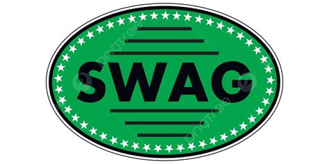 Green Sticker Swag Letters Young Fashion Vector Letters Young