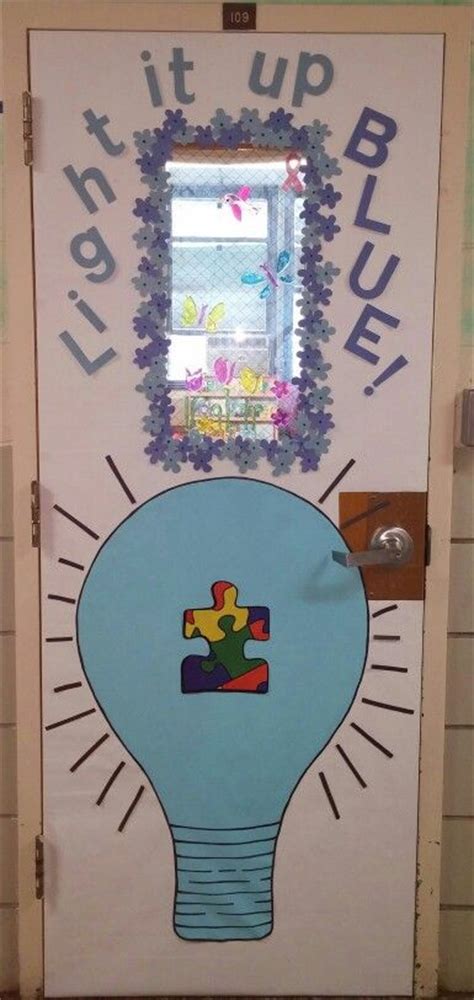 Super April Door Decorations Classroom Autism Awareness 49 Ideas