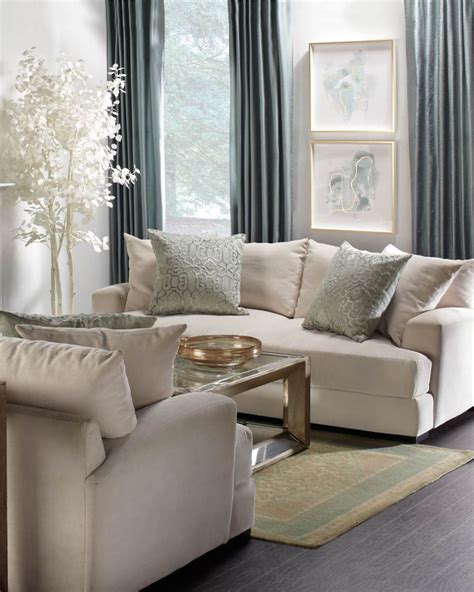 Natural And Luxe Aqua Living Room For A More Timeless Look Small