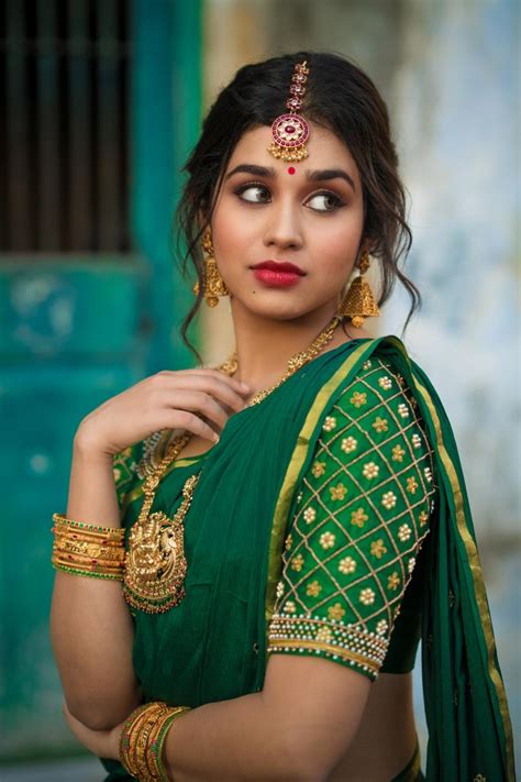 Choose from wide collection of designer, ethnic, formal, party wear, banarasi saris. Meenakshi Govindharajan Half Saree Stills - Telugu Actress ...