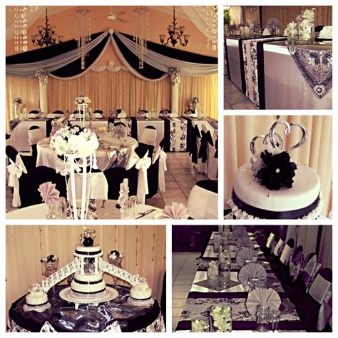 Black And Silver Wedding Reception Silver Wedding Decorations Silver