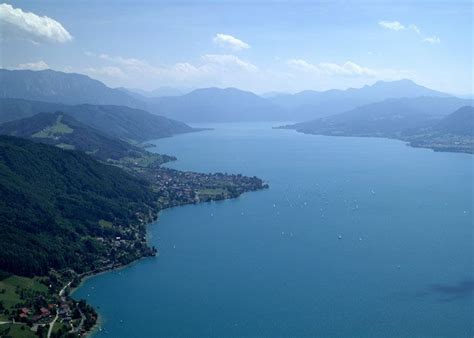 Attersee Also Known As The Kammersee Or Lake Attersee Is