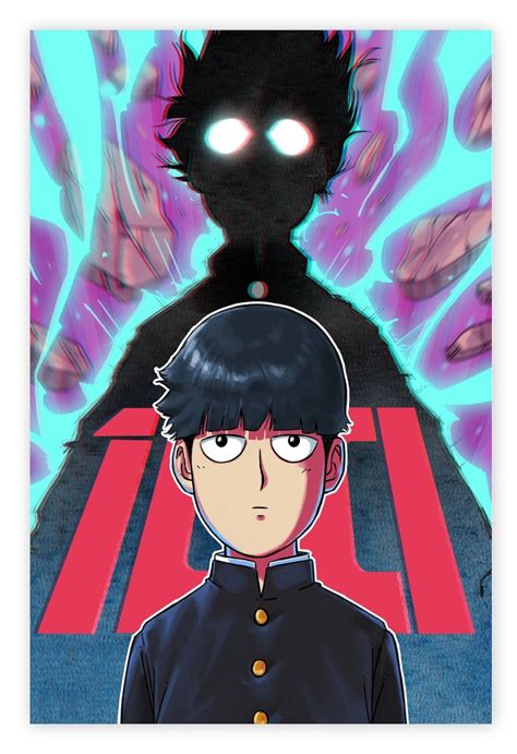 Mob Psycho TV Anime Postercanvas Poster Etsy