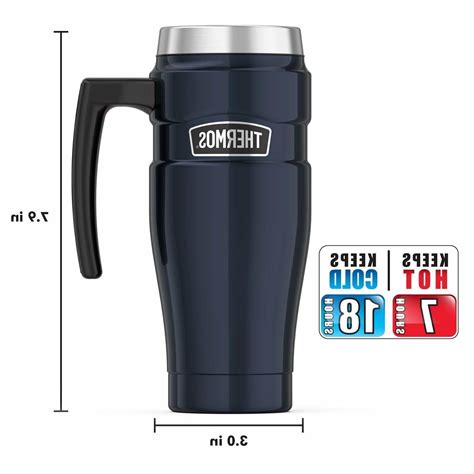 Thermos Stainless King 16 Ounce Travel Mugs With Handles