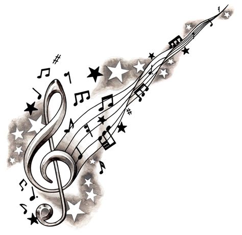 5 Quick Steps On How To Set Up A Romantic Bath Music Notes Tattoo