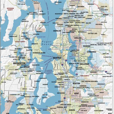 Washington State Wall Map By Mapshop The Map Shop