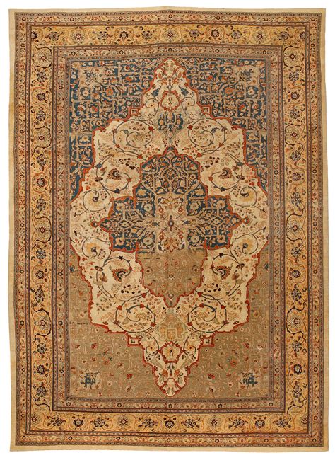 Antique Tabriz Carpet, Antique Bidjar Carpet, Antique Sarouk Rug