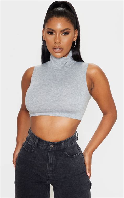 Black Satin Corset Sleeveless Crop Top Crop Tops Grey Top Outfit