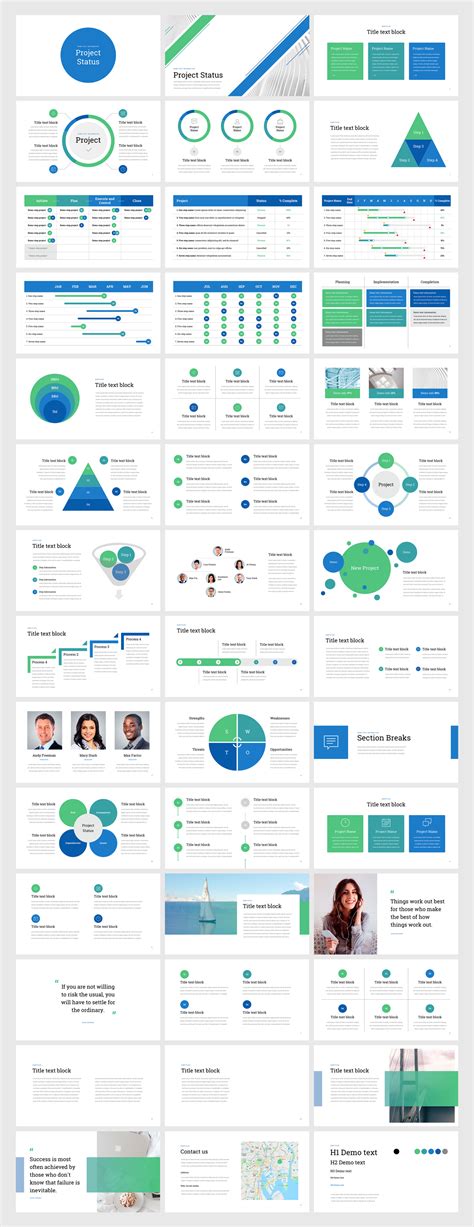 Project Status Professional Powerpoint Template