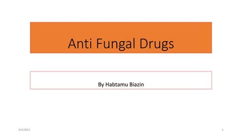 Anti Fungal Drugspptx