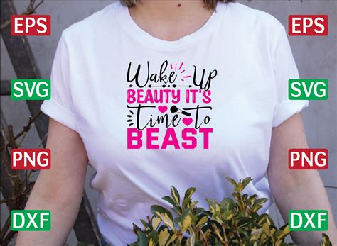 Wake Up Beauty Its Time To Beast Gráfico Por Munsur Store · Creative