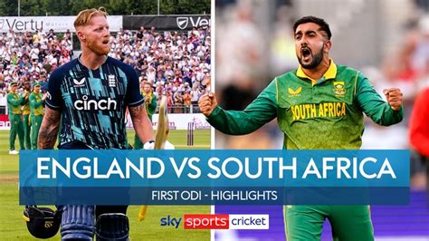England Vs South Africa First Odi Highlights Cricket News Sky Sports