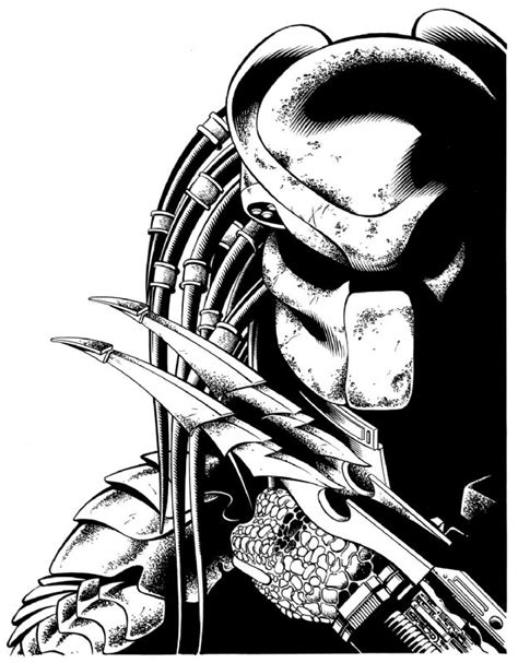 Predator In Aaron Sowds Avp Alien Vs Predator Comic Art Gallery Room