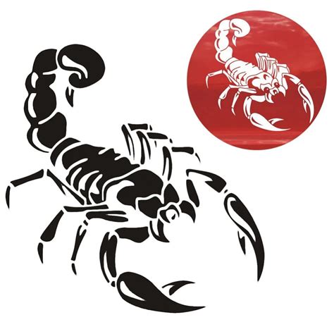 1 Piece 30cm Cute 3d Scorpion Car Stickers Car Styling Vinyl Decal Sticker For Cars Acessories