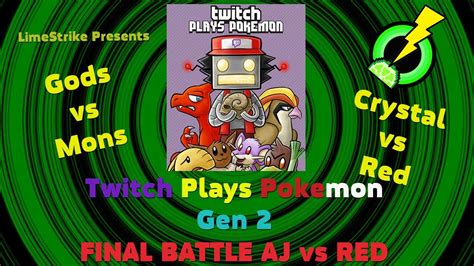 Twitch Plays Pokemon Crystal Vs Red Full Battle Youtube