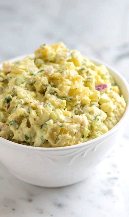 I served these with steaks cooked on the grill. Yellow potato salad recipe easy