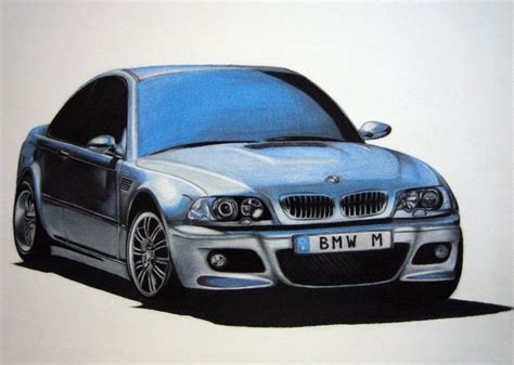 Early High School Drawing Prismacolor Colored Pencils E46 M3 On