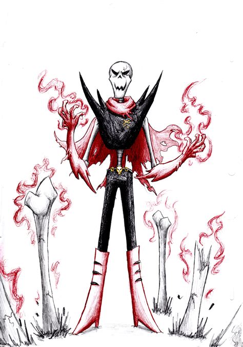 Underfell Papyrus By Crystalitar On Deviantart