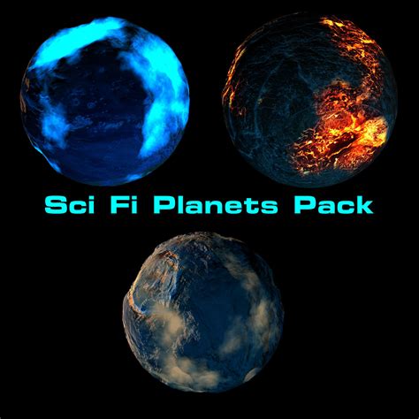Sci Fi Planets Pack 3d Cgtrader