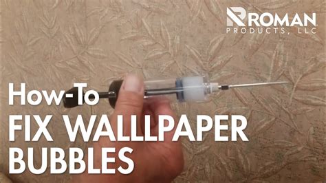 How To Fix Wallpaper Bubbles Roman Products Youtube