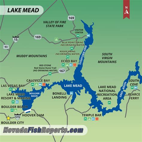 Lake Mead Fishing Spots Map Unique Fish Photo