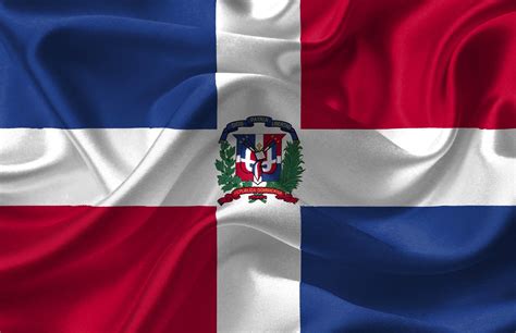 The Flag Of The Dominican Republic Inside Mexico