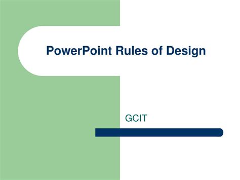 Ppt Powerpoint Rules Of Design Powerpoint Presentation Free Download Id 5323603