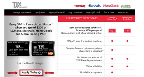 After using your sears credit card, you'll need to pay the bill. How to Apply to TJ Maxx Credit Card - CreditSpot