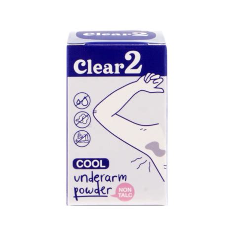 Clear 2 Cool Underarm Powder 15 G เคลียร์ทู แคร์ อันเดอร์อาร์ม พาว