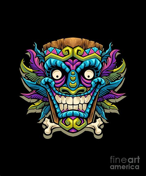 Aztec Mask Native Culture Ancient Civilization Gift Digital Art By Thomas Larch Pixels