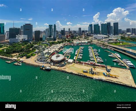 Aerial Photo Bayside Marketplace Miami Fl Stock Photo Alamy