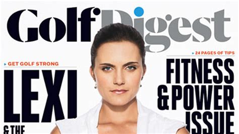 lexi thompson topless on golf digest magazine