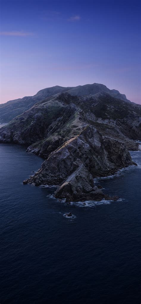 Macos Catalina Wallpaper 4k Mountains Island Evening Twilight