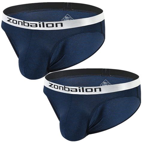 Buy Zonbailon Mens Bulge Enhancing Underwear Briefs Pack Bulge Pouch Low Rise Breathable Briefs