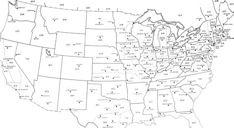 Area Code Map Circa 1952