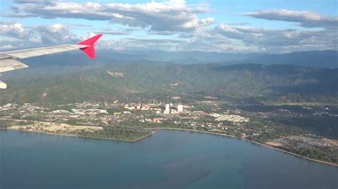 Air asia promo hongkong 2018. Air Asia flight Kuching to Kota Kinabalu, Malaysia landing ...