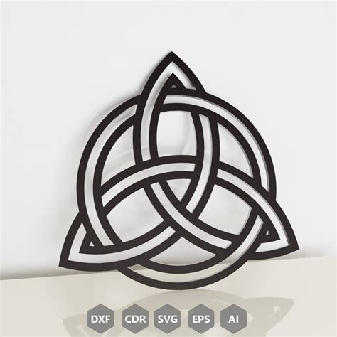 Celtic Knot Symbol Dxf File Svg Template For Laser Cutting Cnc Etsy