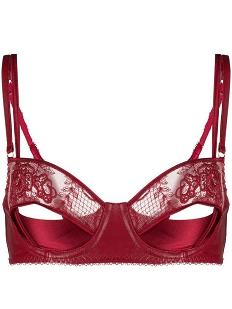 Loveday London Le Rouge Quarter Cup Bra Quarter Cup