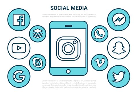 Social Media Icons Outline Vector Art Icons And Graphics For Free