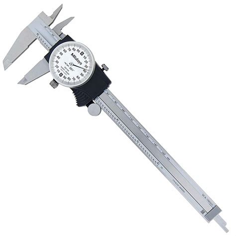 Mitutoyo 505 Series 505 744 Dial Caliper With Carbide Tipped Jaws Od