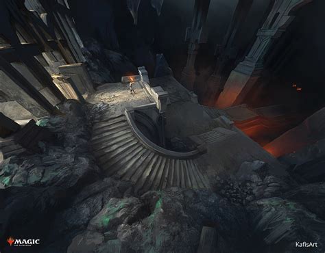 Dungeon Descent Mtg Art From Adventures In The Forgotten Realms Set By