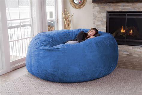 Chill Sack Bean Bag Chair Memory Foam Lounger With Microsuede Cover