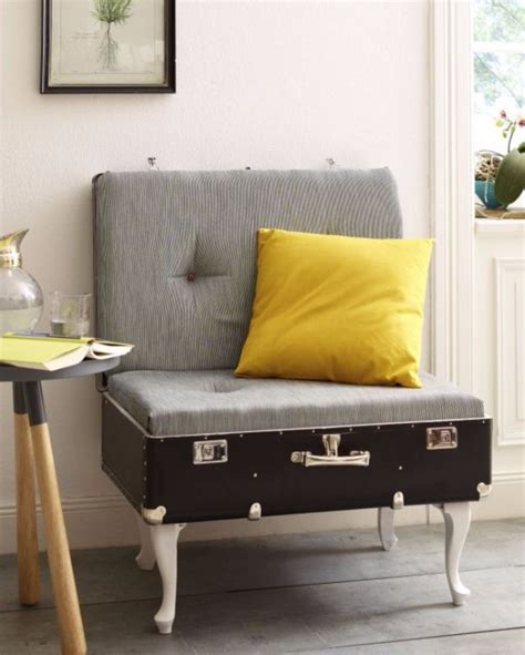 Diy Seating Ideas Diy Suitcase Chair Creative Indoor Furniture