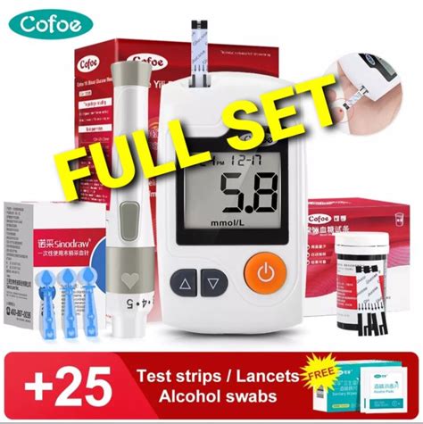 Cofoe Yili Blood Glucose Monitor With Pcs Test Strips Lazada