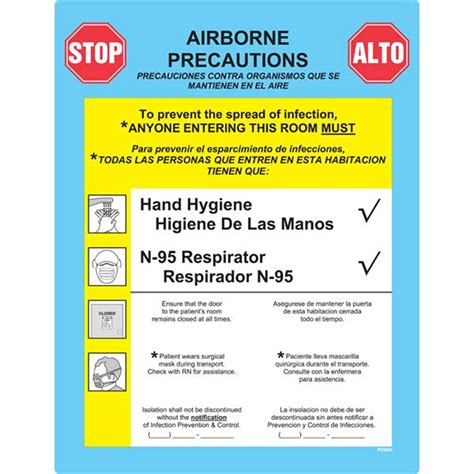 Precautions Label Airborne Marketlab Inc
